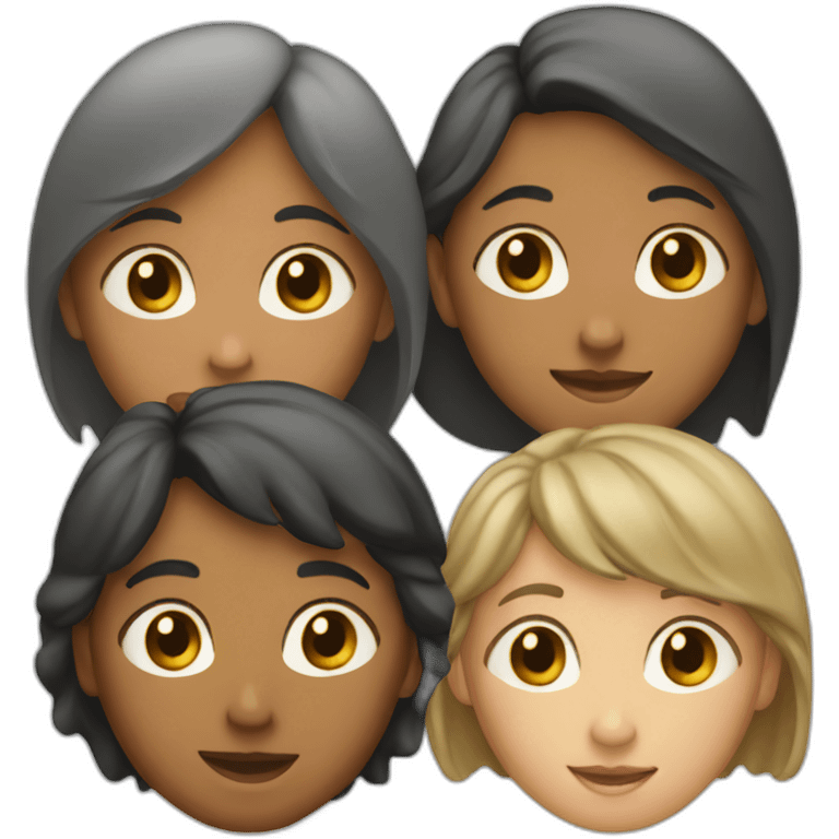 woman with boy, boy, boy and girl emoji