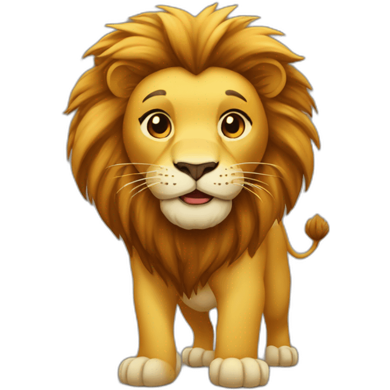 lion amoureux  emoji