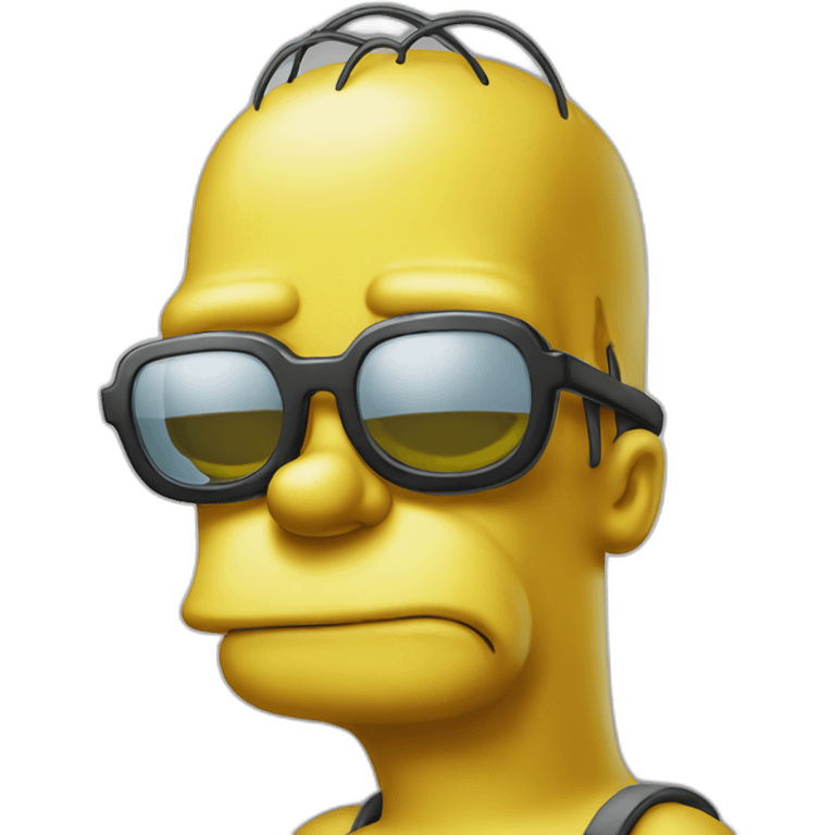 Simpson with sunglasses emoji