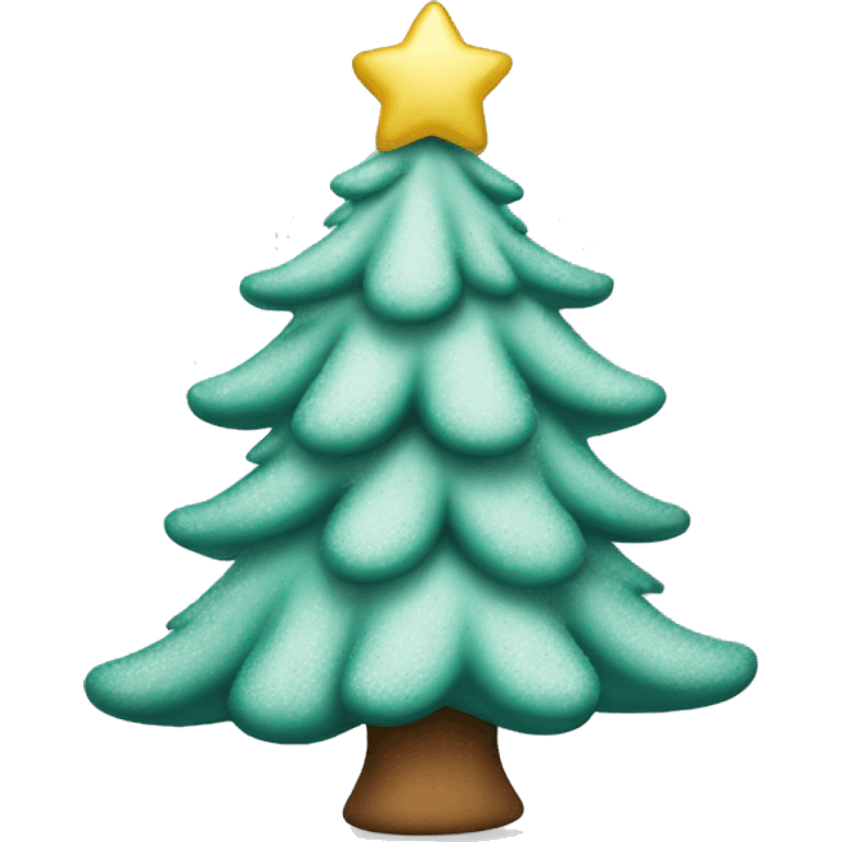 Frosted Christmas tree emoji