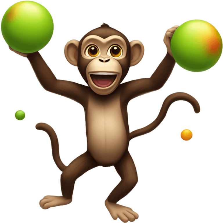 Juggling monkey emoji