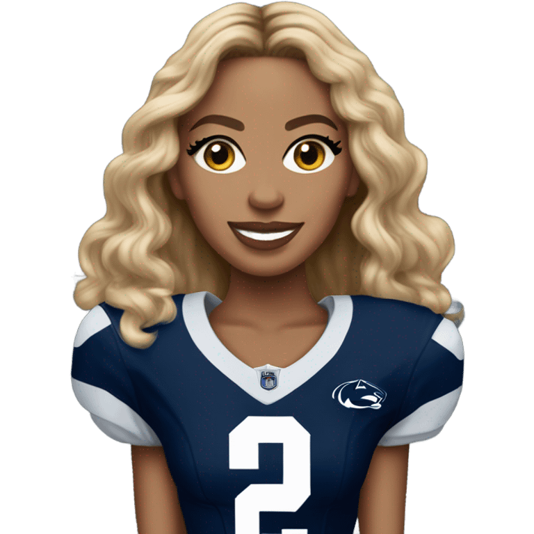 beyoncé penn state jersey emoji