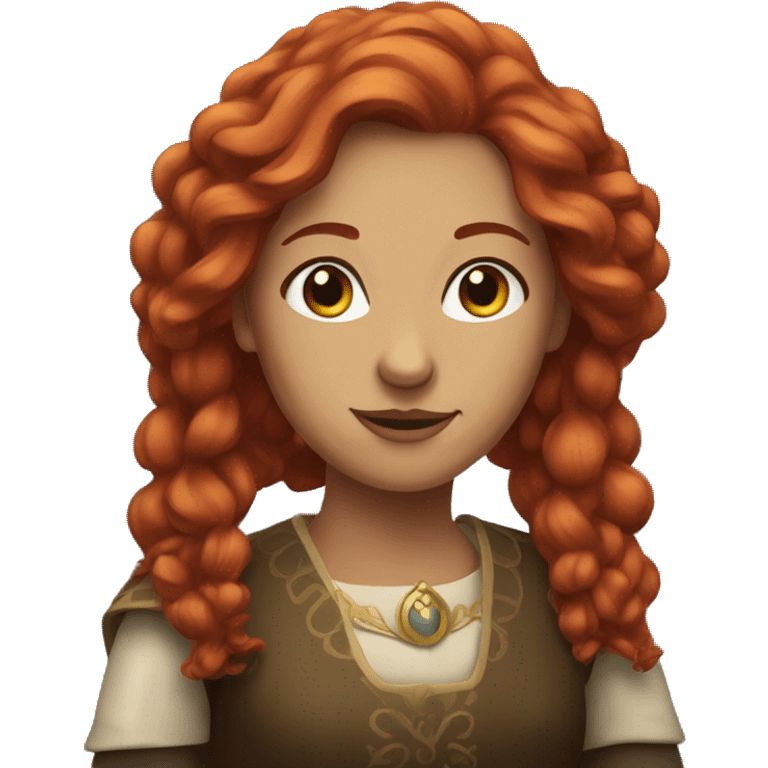 Red haired noble woman emoji