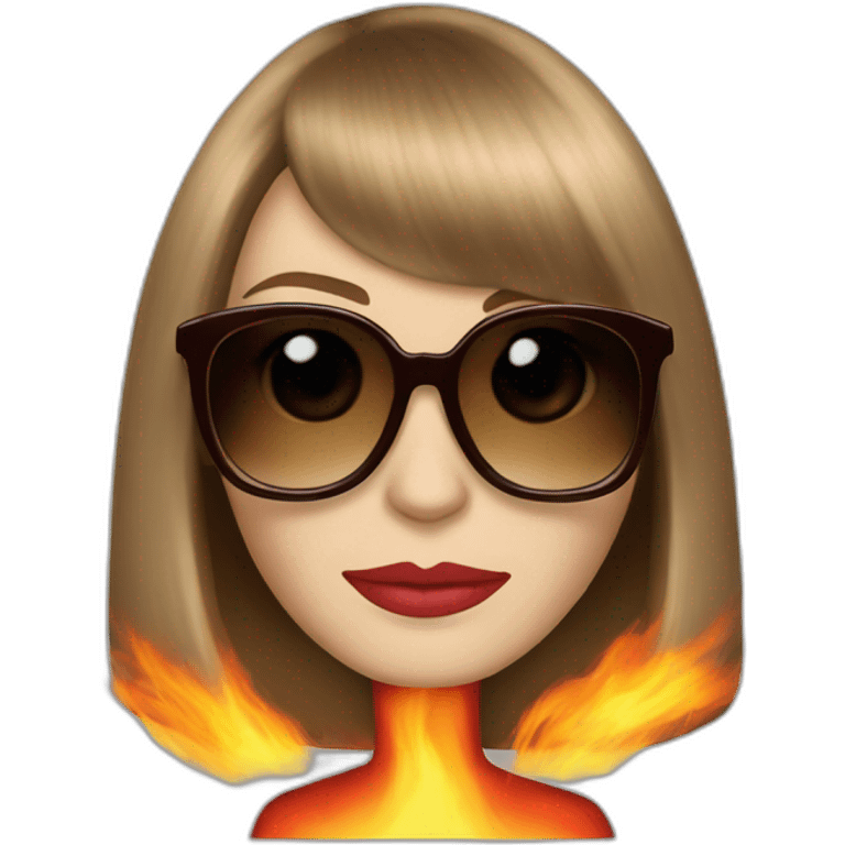 Anna wintour on fire emoji