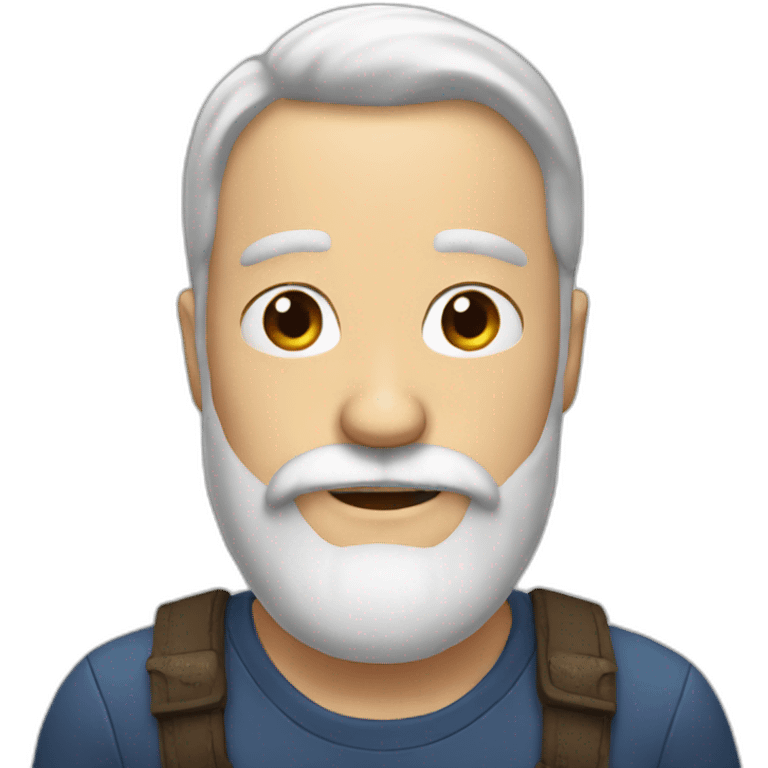 White beard emoji