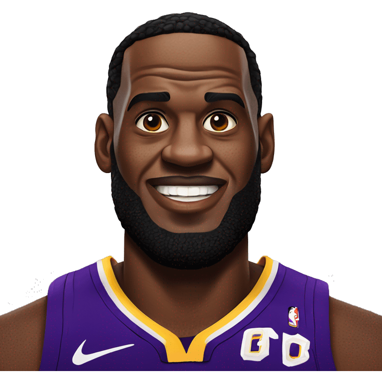 Lebron James in a laker jersey emoji