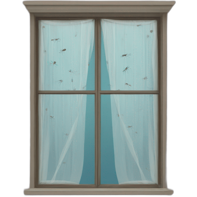 mosquito net on a window emoji