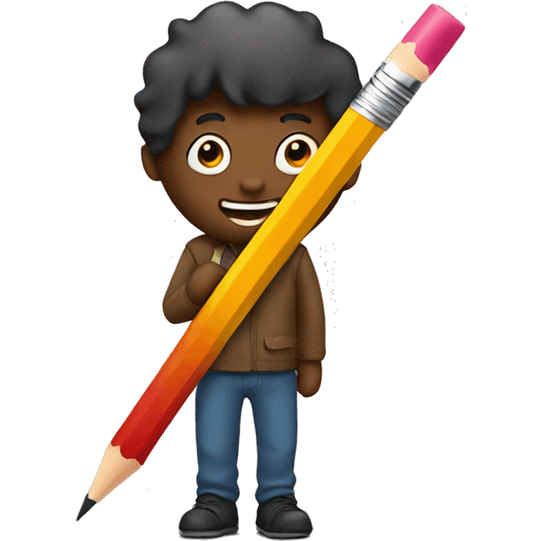 pencil with man emoji