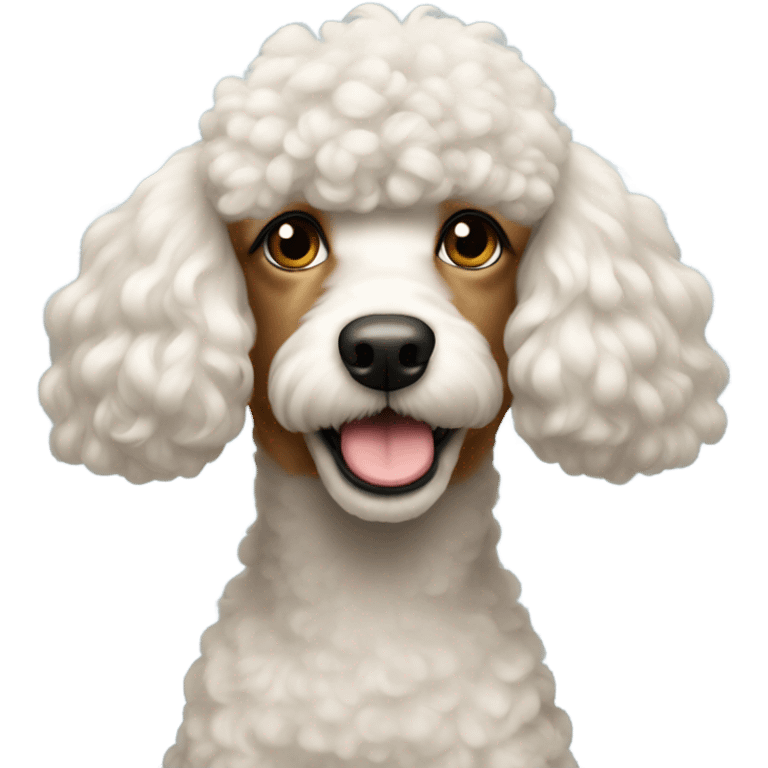 Poodle with mullet emoji