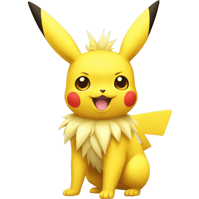 Pikachu-Jolteon full body emoji