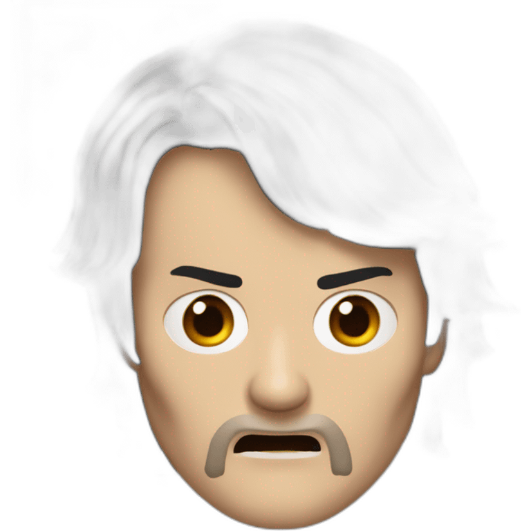 mads mikkelsen as an angry black haired vampire emoji