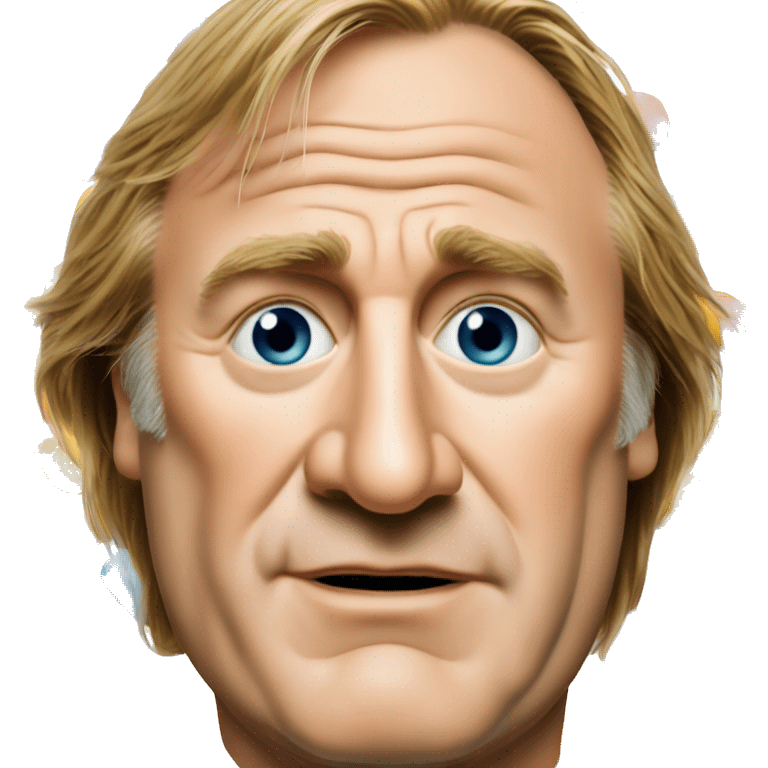 Gérard Depardieu with candies  emoji