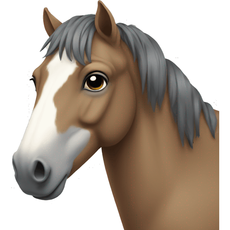 Depressed horse emoji