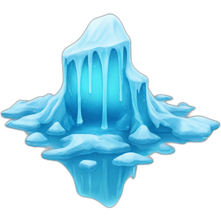 melting ice emoji