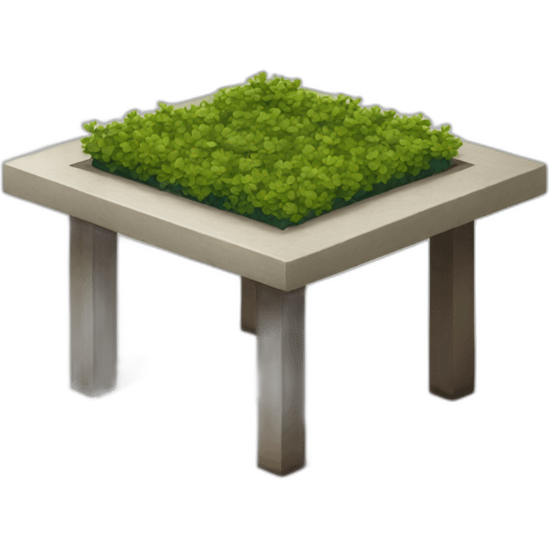 square garden table emoji