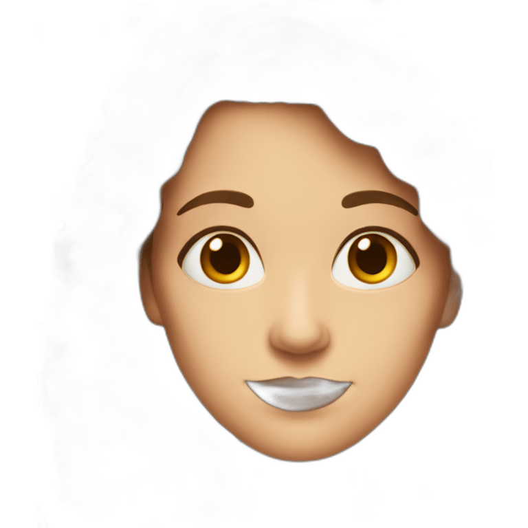 middle age woman with long brown hair emoji