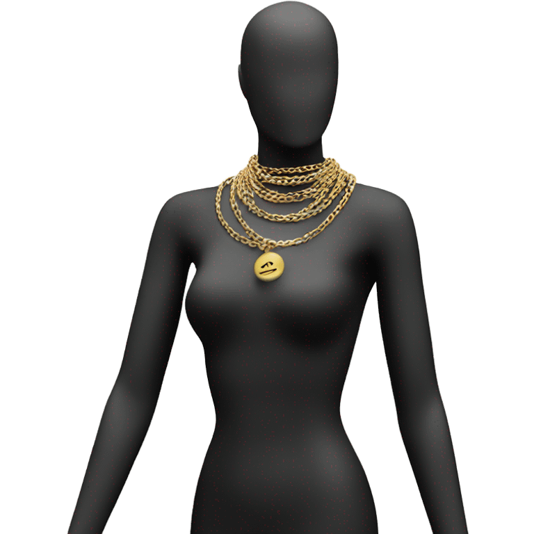 Mannequin with necklace  emoji