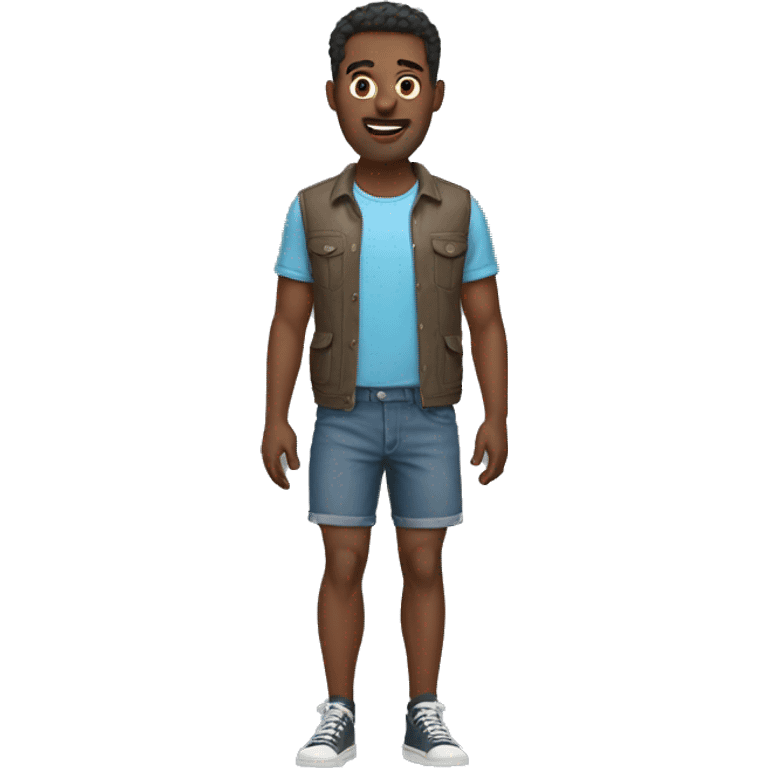 Man with shorts emoji