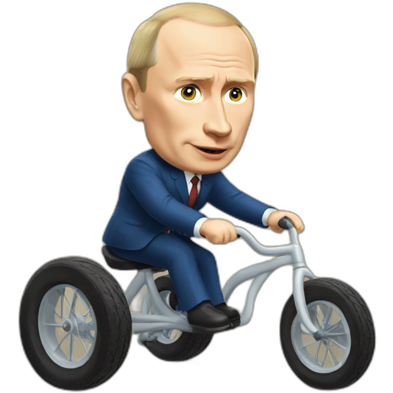 putin riding tricycle emoji