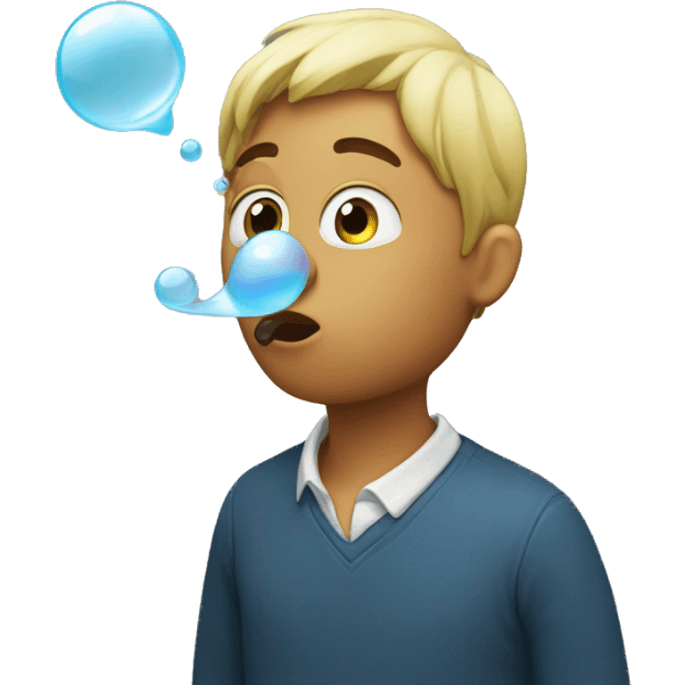 Blowing a bubble  emoji