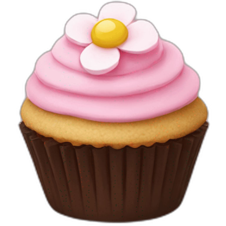 blossom cupcake emoji