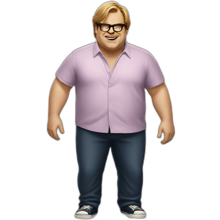 Chris Farley full body emoji