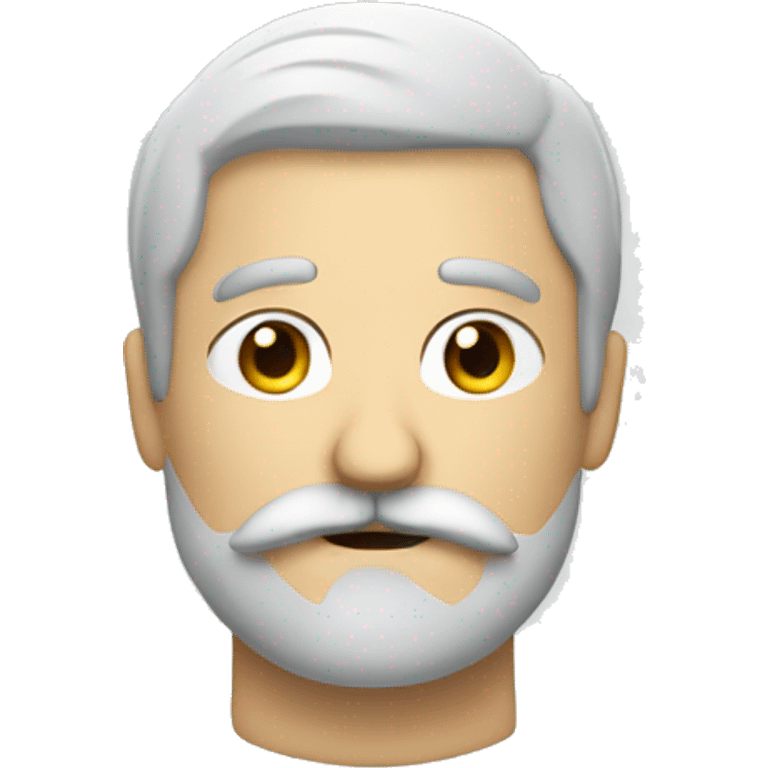 Homme blanc avec moustache et barbu emoji