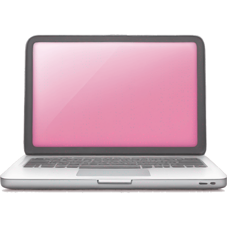 A pink laptop emoji