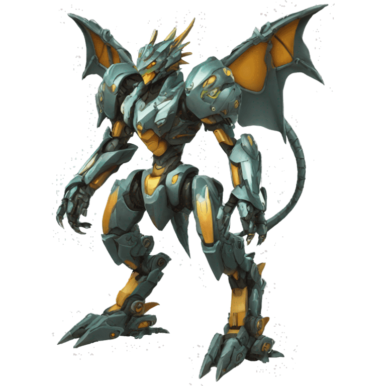 Mecha Dragon full body emoji