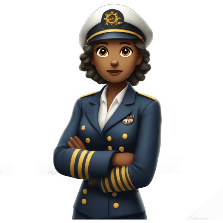 Ship Captain Woman  emoji