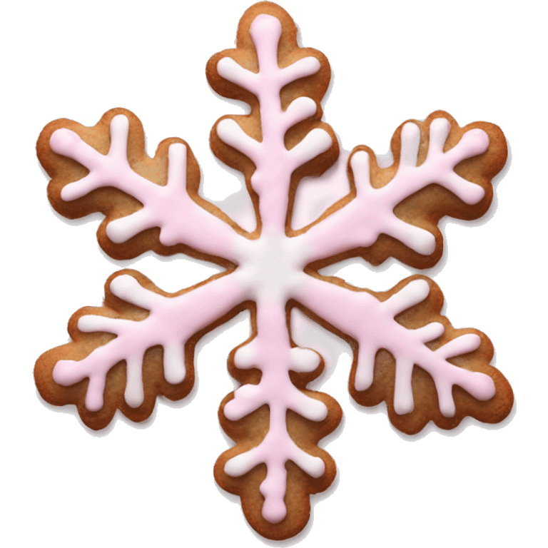 Pastell pink asthetic clean Christmas cookie snowflake emoji