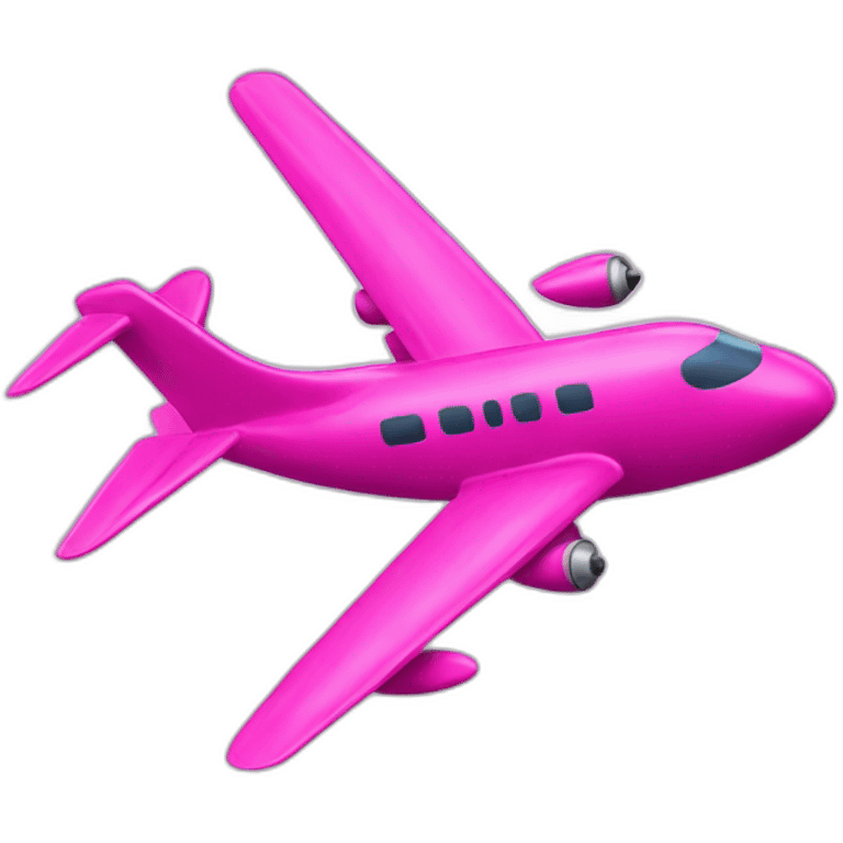 Pink plane emoji