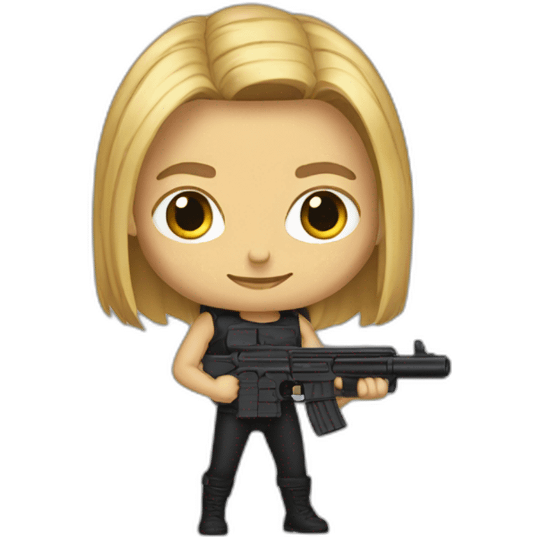 Buffy avec une arme emoji