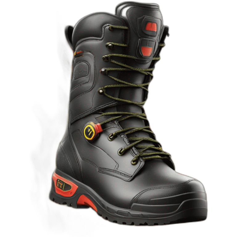 Pair of firefighter boots form haix, model fire hero 3 emoji