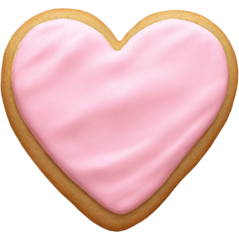 Pink frosting heart cookie sugar cookie coquette emoji