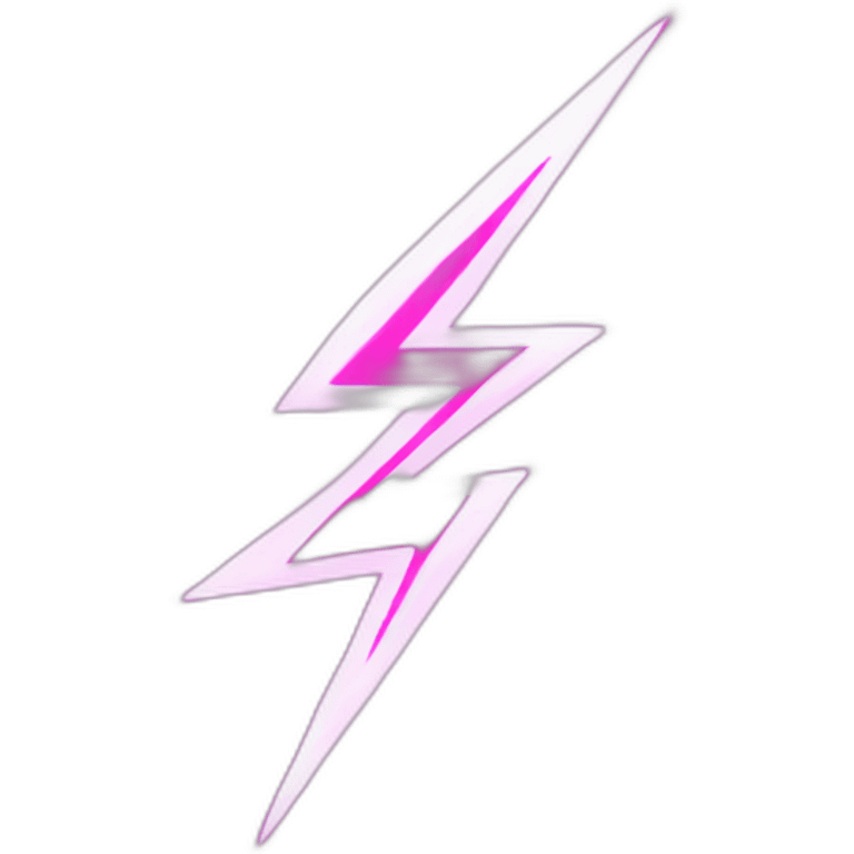 pink lightning emoji