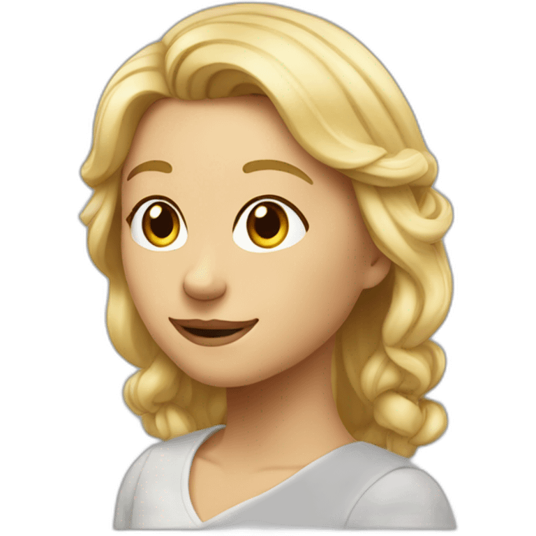 Blond aux grandes oreilles emoji