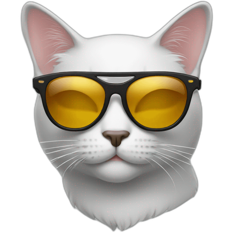 Cat with sunglasses emoji