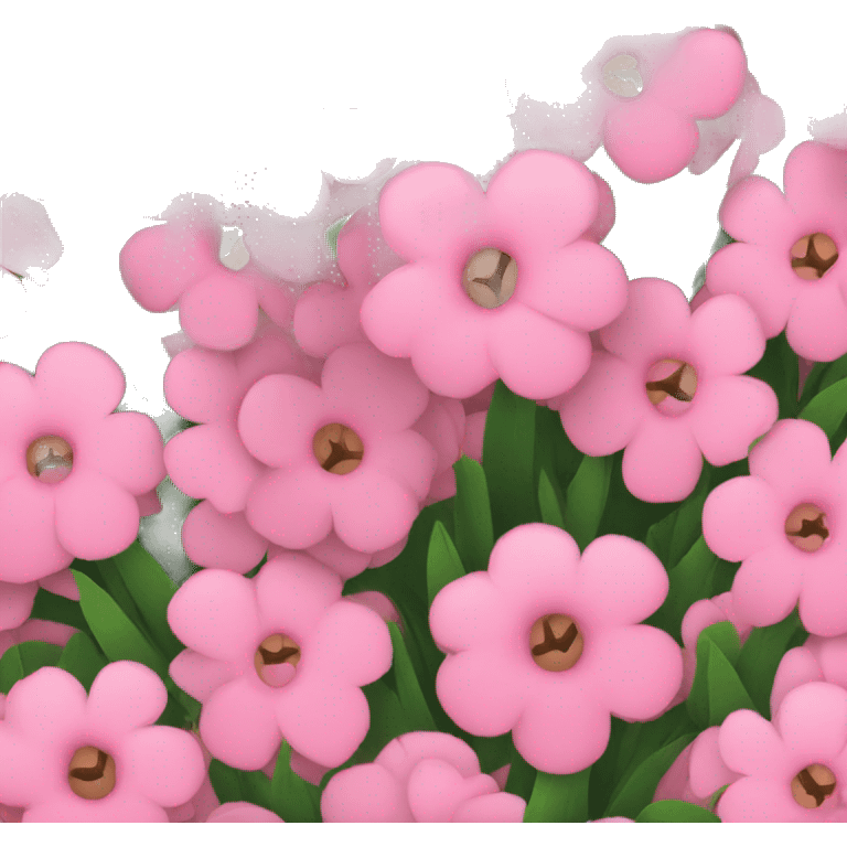 Pink flowers bouquet emoji