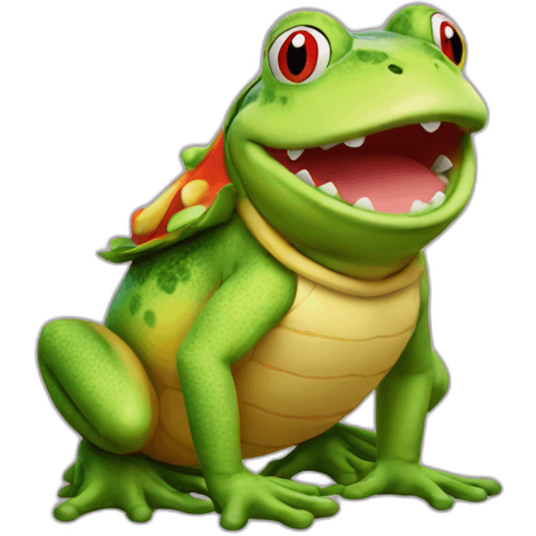 if Bowser jr was a frog emoji