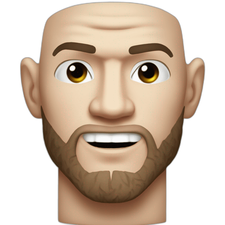 Khabib Nurmagomedov qui tape Conor McGregor emoji