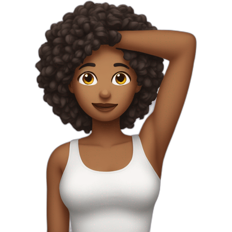 woman armpit emoji