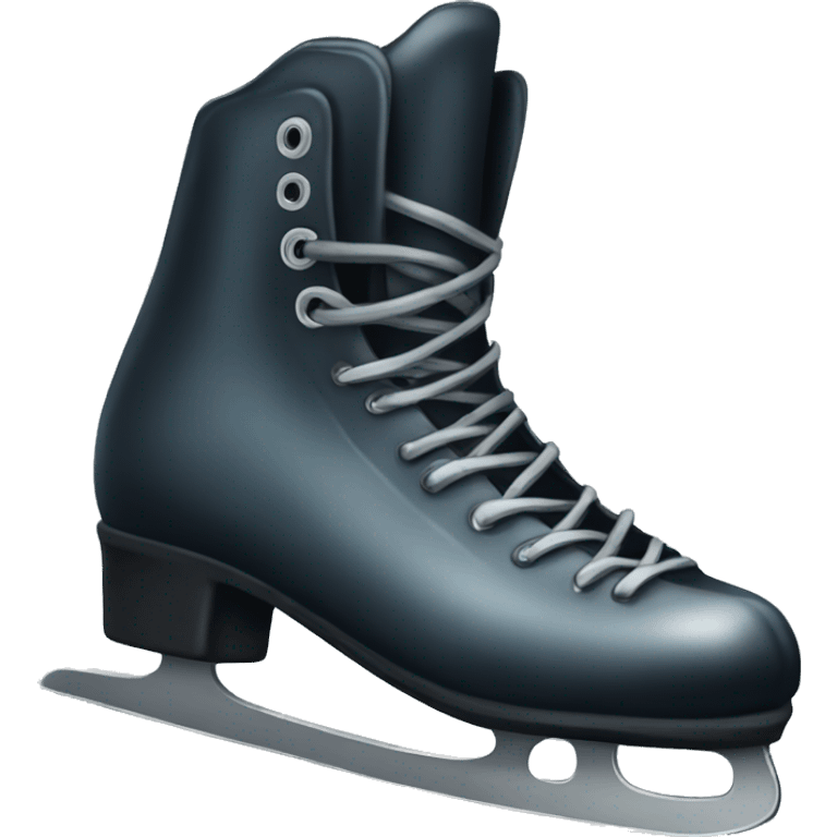 Black ice skate emoji