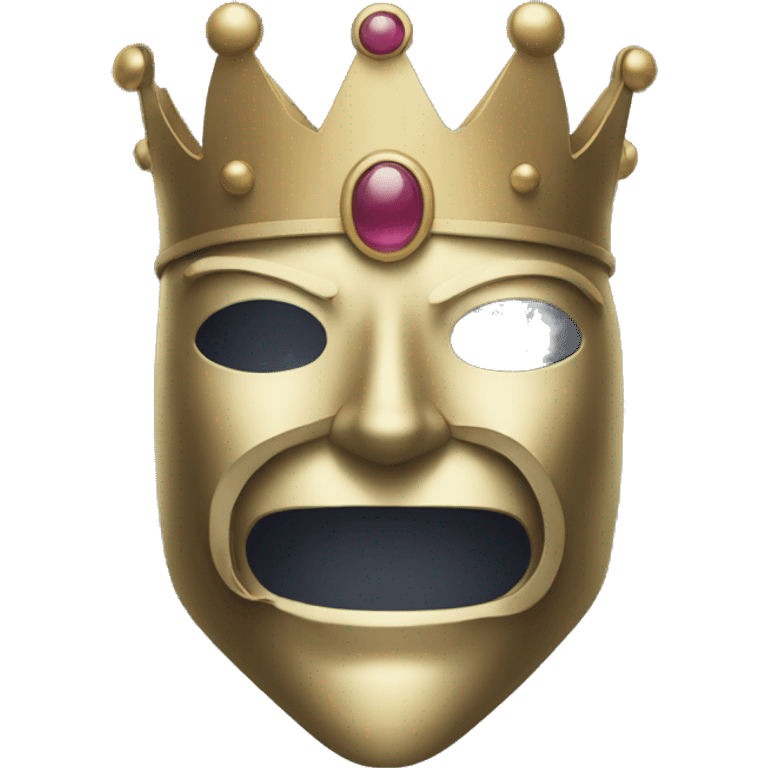 masked king qui leve la main droite emoji