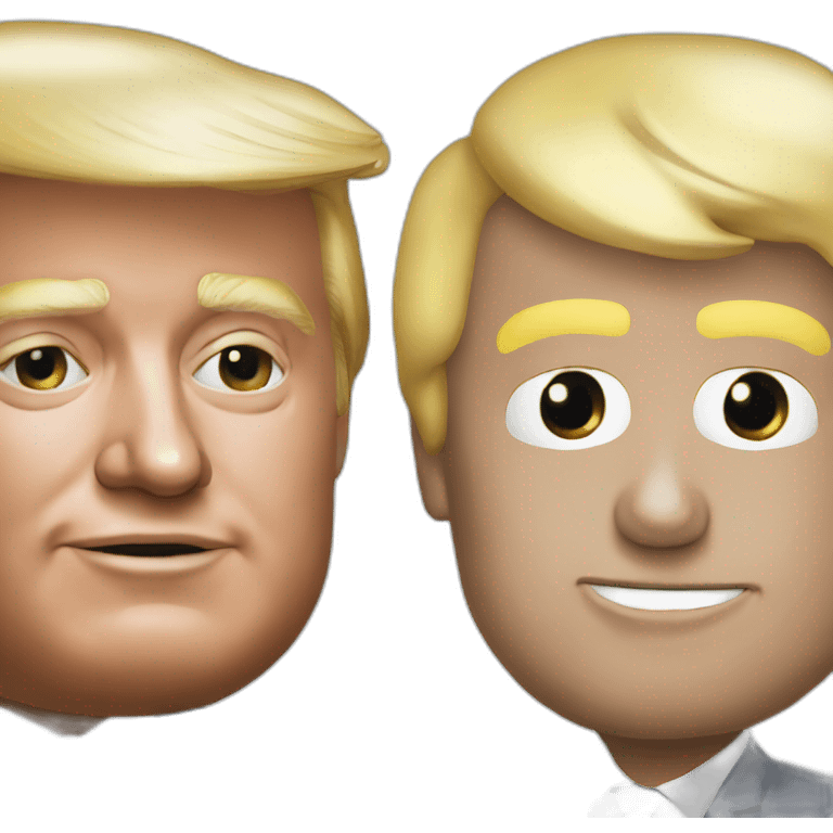 Trump and Macron emoji