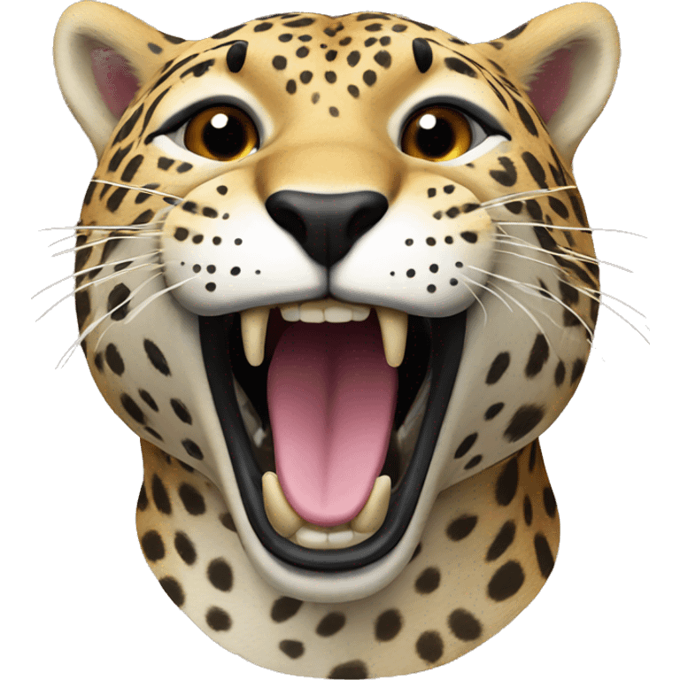 Jaguar with open mouth  emoji