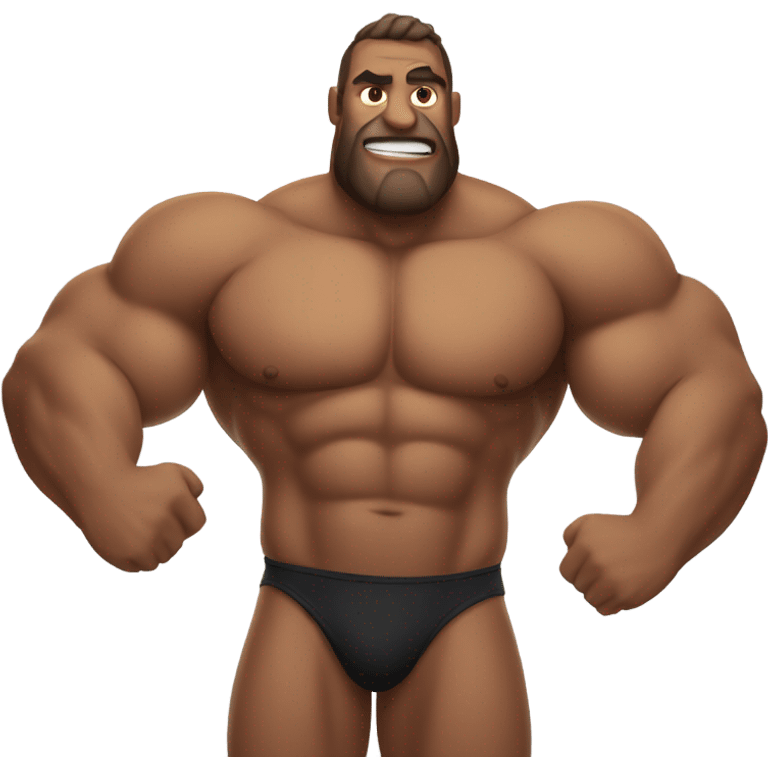 Giants muscle man in speedo emoji