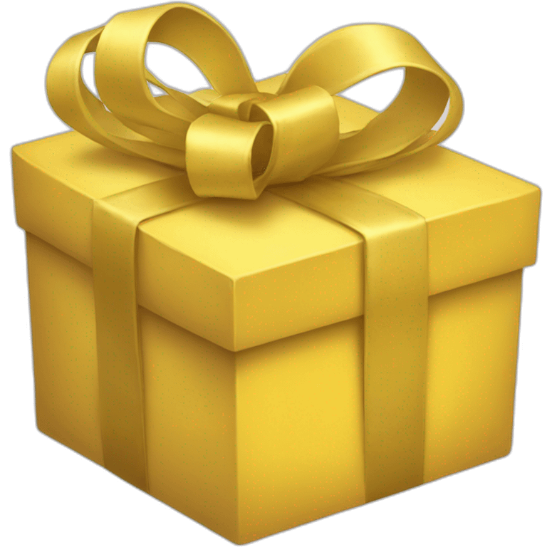 YELLOW gift emoji