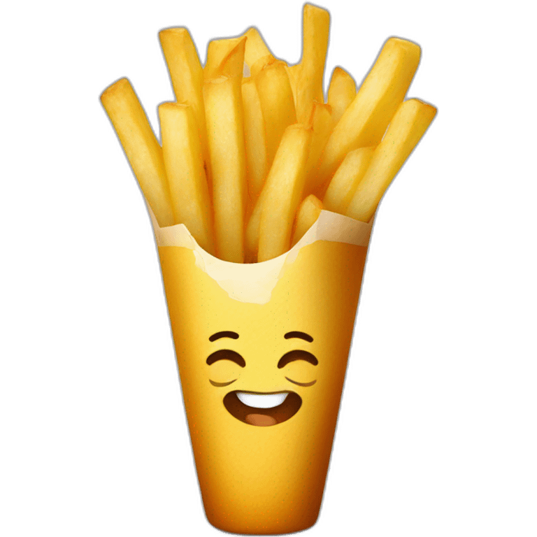 frite with face like chibi emoji