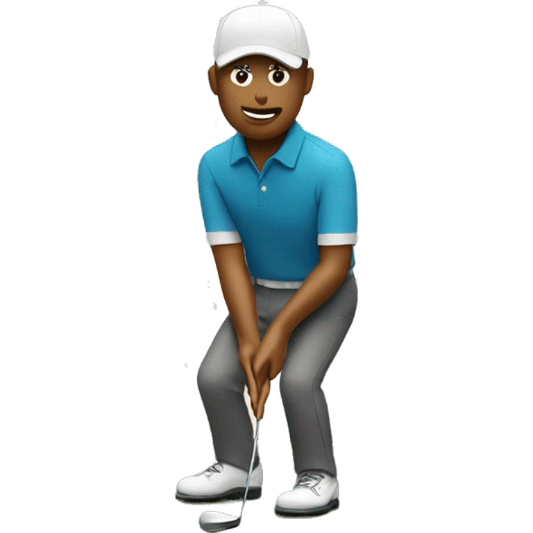 Golfer putting  emoji